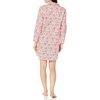 Amazon Essentials Women’s Woven Flannel Notch Collar Nightgown (Available in Plus Size)(White Forest)