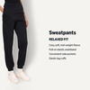 Amazon Essentials x Sofia Grainge Women’s High-Rise Relaxed-Fit Jogger with Elastic Waist(Black)