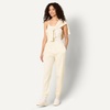 Amazon Essentials x Sofia Grainge Women’s High-Rise Relaxed-Fit Jogger with Elastic Waist(Ivory)
