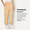 Amazon Essentials x Sofia Grainge Women’s High-Rise Relaxed-Fit Jogger with Elastic Waist(Light Camel)