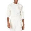 Amazon Essentials Women’s Cropped Drop Shoulder Long Sleeve Sweatshirt (Available in Plus Size)(Eggshell White)