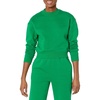 Amazon Essentials Women’s Cropped Drop Shoulder Long Sleeve Sweatshirt (Available in Plus Size)(Green)