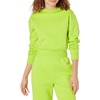 Amazon Essentials Women’s Cropped Drop Shoulder Long Sleeve Sweatshirt (Available in Plus Size)(Lime Green)