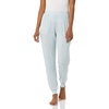 Amazon Essentials Women’s Pajama Pants, Lightweight Knit Jersey Jogger(Light Blue Rose Leopard)