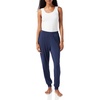 Amazon Essentials Women’s Pajama Pants, Lightweight Knit Jersey Jogger(Washed Navy)