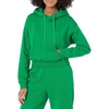Amazon Essentials Women’s Relaxed Fit Crop Pullover Hoodie Sweatshirt with Drawstring, Soft (Available in Plus Size)(Green)