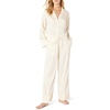 Amazon Essentials Women’s Satin Long Sleeve Shirt and Pant Pajama Set(Ivory)