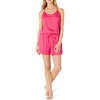 Amazon Essentials Women’s Satin Pajama Top and Shorts Set(Hot Pink)
