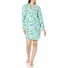 Amazon Essentials Women’s Woven Flannel Notch Collar Nightgown (Available in Plus Size)(Ecru Festive Tree)
