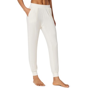 Amazon Essentials Women’s Pajama Pants, Lightweight Knit Jersey Jogger(Ivory)