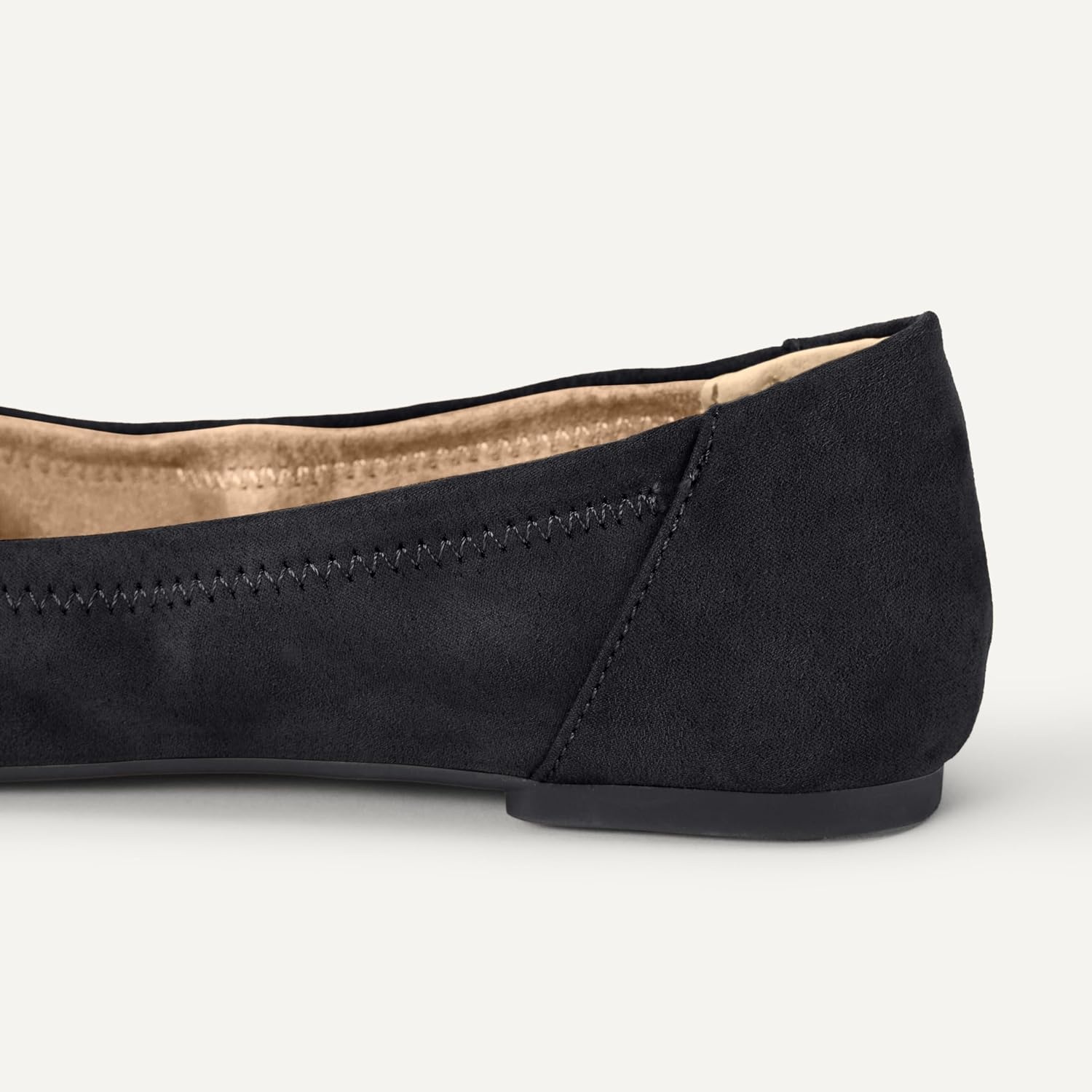 image:imageAmazon Essentials Womens Belice Comfortable SlipOn Ballet Flats ShoesBlack Micro