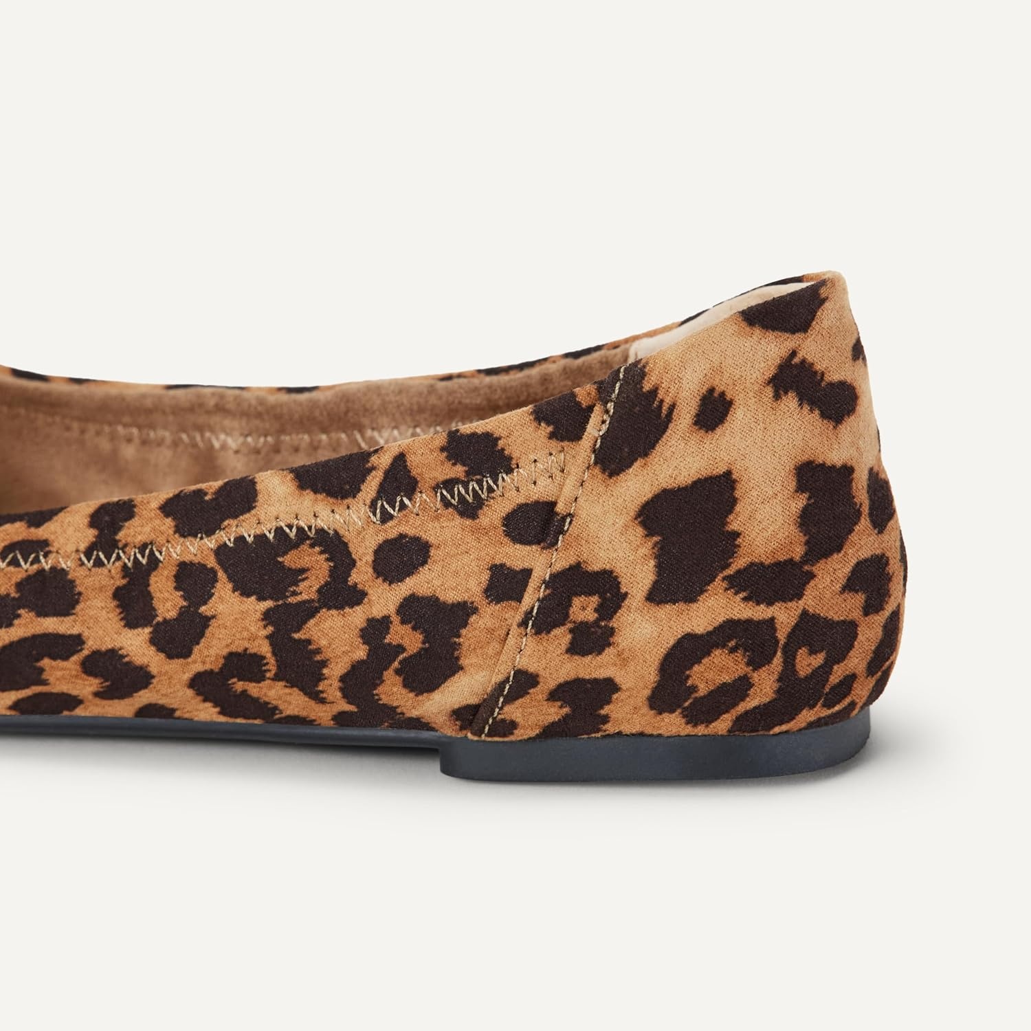 image:imageAmazon Essentials Womens Belice Comfortable SlipOn Ballet Flats ShoesLight Brown Leopard