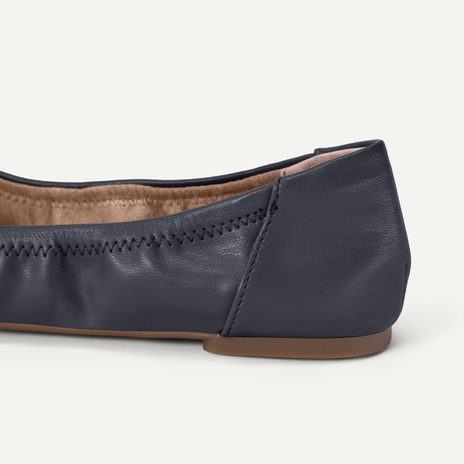 image:imageAmazon Essentials Womens Belice Comfortable SlipOn Ballet Flats ShoesNavy Faux Leather