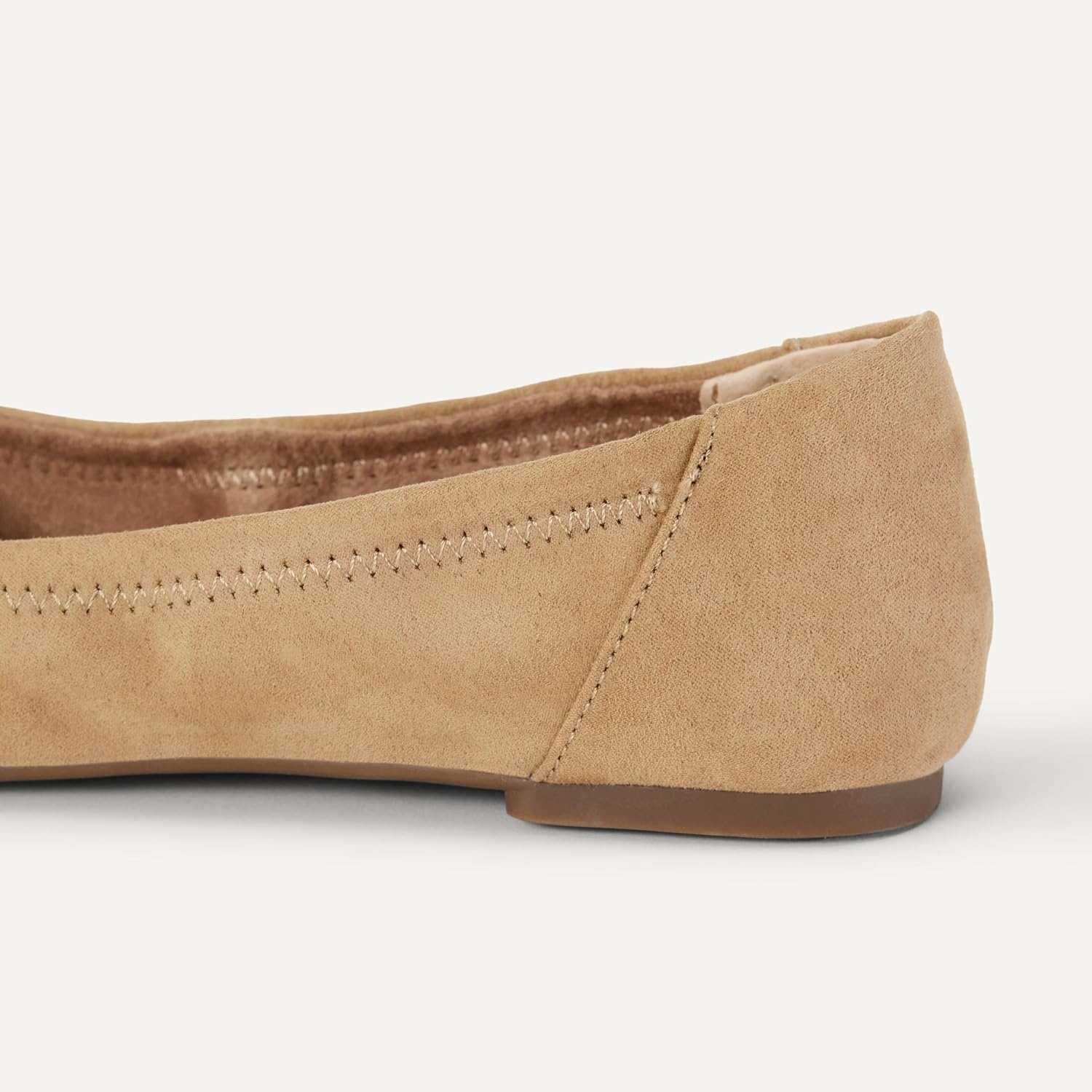 image:imageAmazon Essentials Womens Belice Comfortable SlipOn Ballet Flats ShoesTan Microsuede