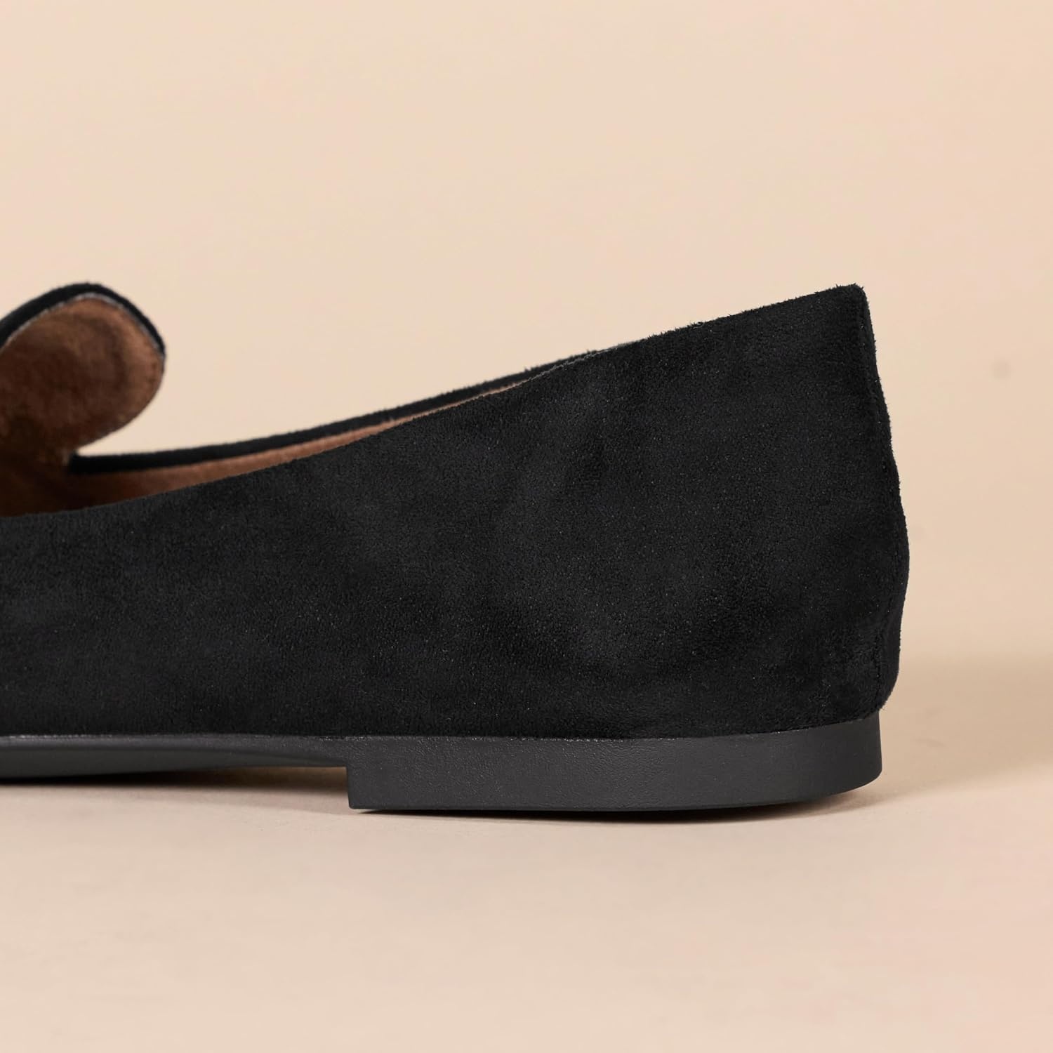 image:imageAmazon Essentials Womens Loafer FlatBlack Microsuede