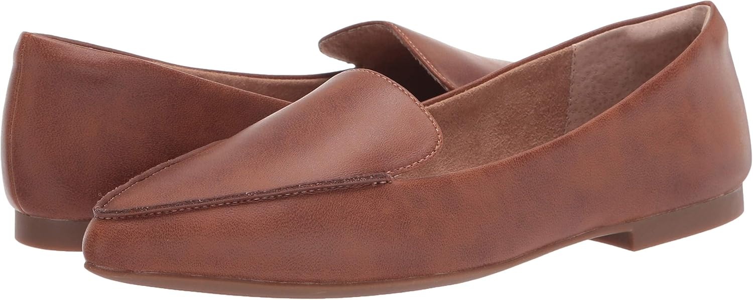 image:imageAmazon Essentials Womens Loafer FlatChestnut Brown Faux Leather