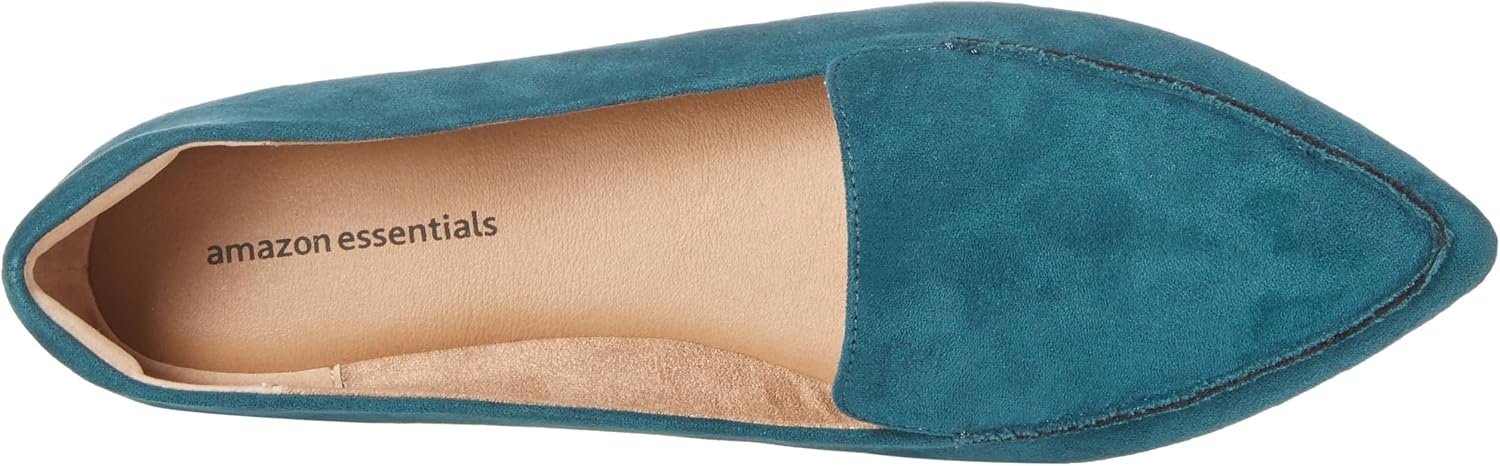 image:imageAmazon Essentials Womens Loafer FlatDark Turquoise Microsuede