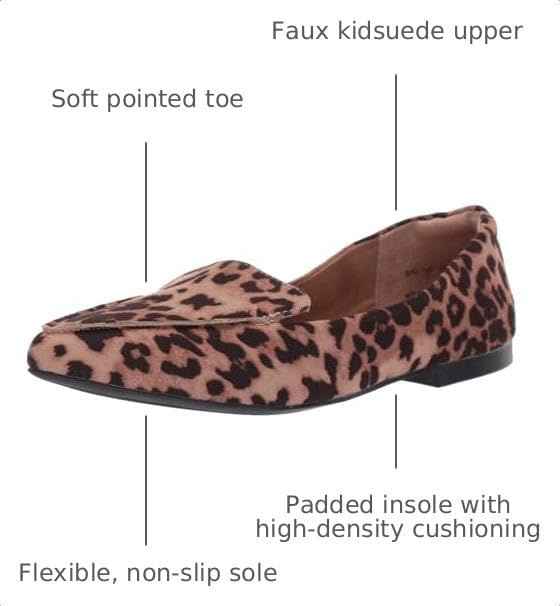 image:imageAmazon Essentials Womens Loafer FlatRose Leopard