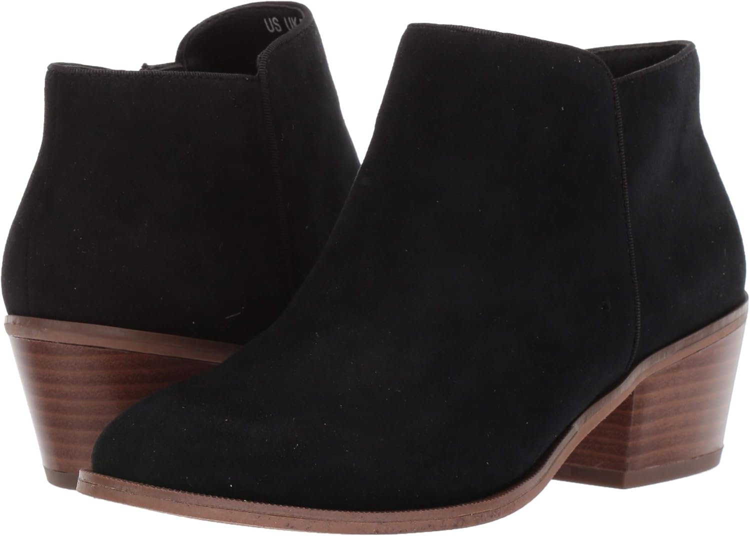 image:imageAmazon Essentials Womens Low Heel Ankle Boots with Side Zipper Stacked Block HeelBlack