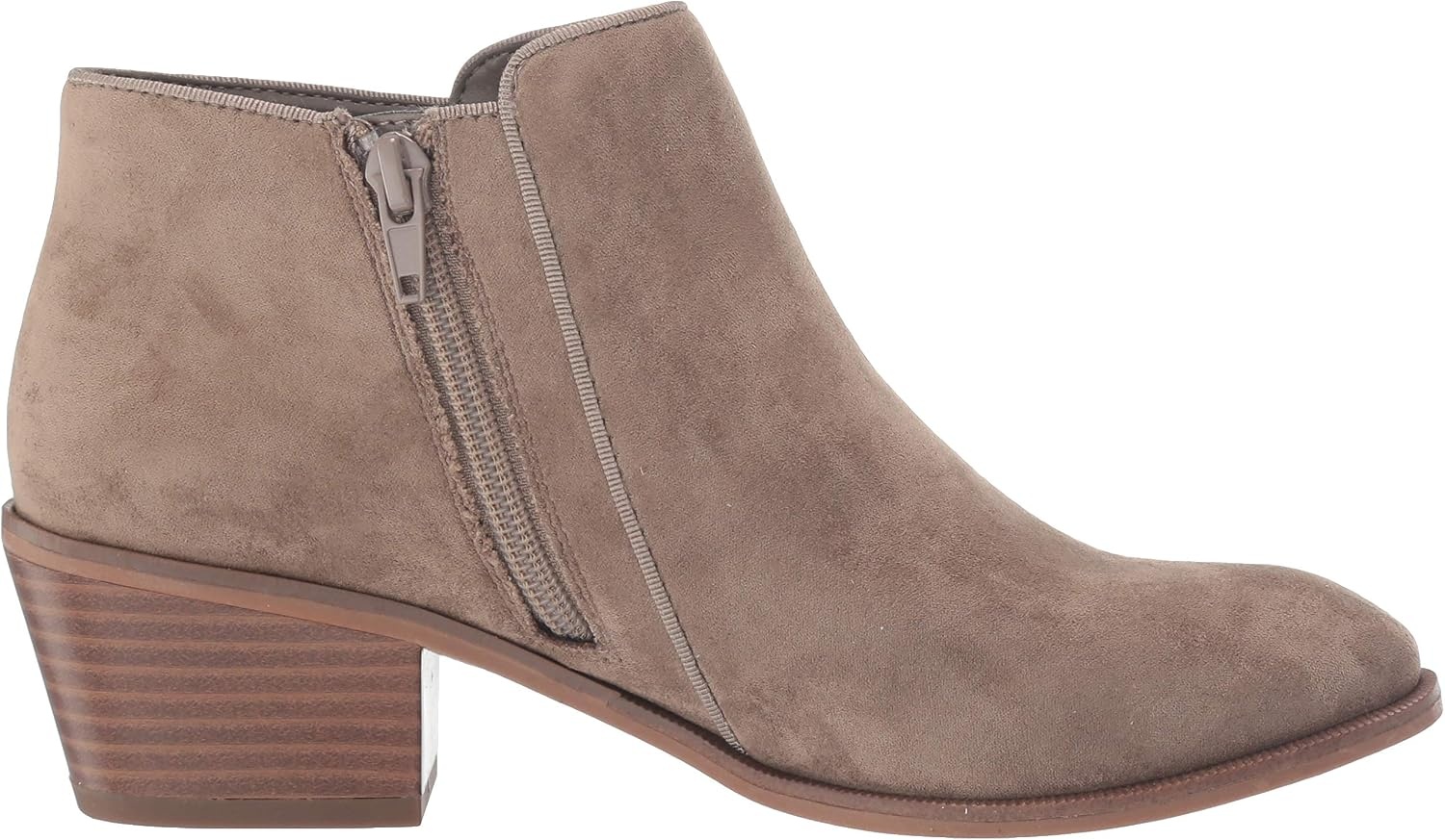 image:imageAmazon Essentials Womens Low Heel Ankle Boots with Side Zipper Stacked Block HeelTaupe