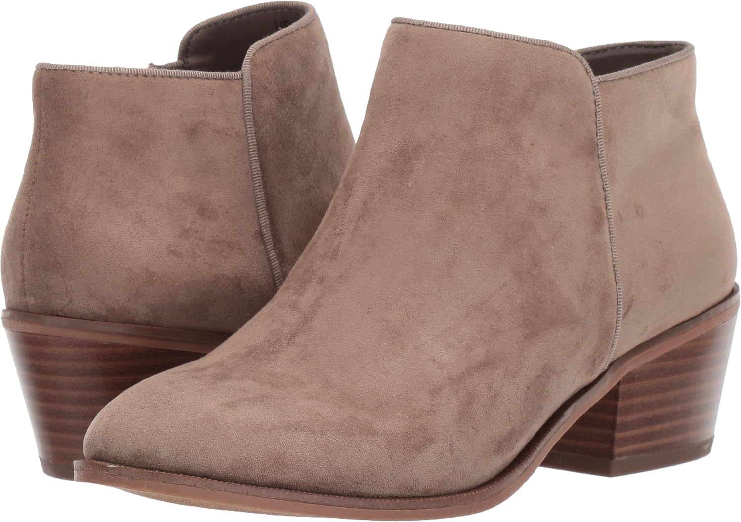 image:imageAmazon Essentials Womens Low Heel Ankle Boots with Side Zipper Stacked Block HeelTaupe