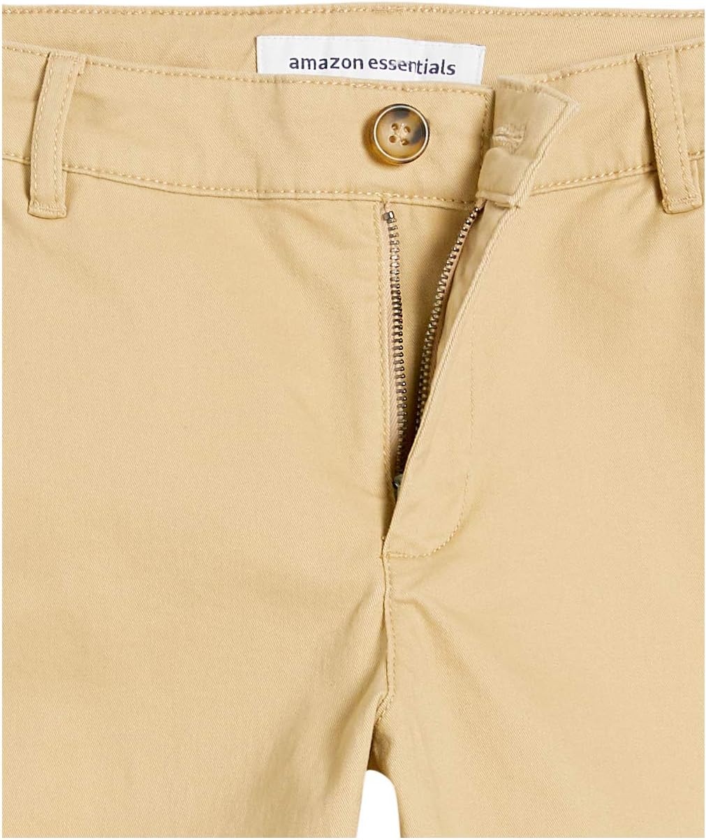 image:imageAmazon Essentials Womens Slim Fit Straight Leg Stretch Twill Chino PantKhaki