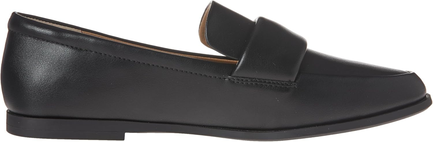 image:imageAmazon Essentials Womens Soft Almond Toe LoaferBlack Faux Leather