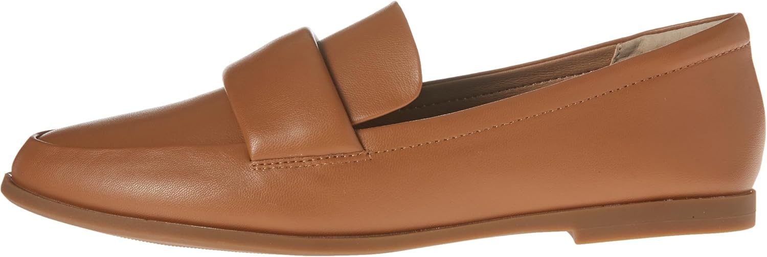 image:imageAmazon Essentials Womens Soft Almond Toe LoaferCamel Faux Leather