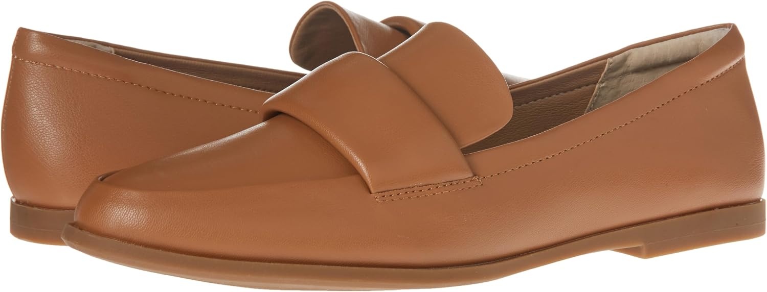 image:imageAmazon Essentials Womens Soft Almond Toe LoaferCamel Faux Leather