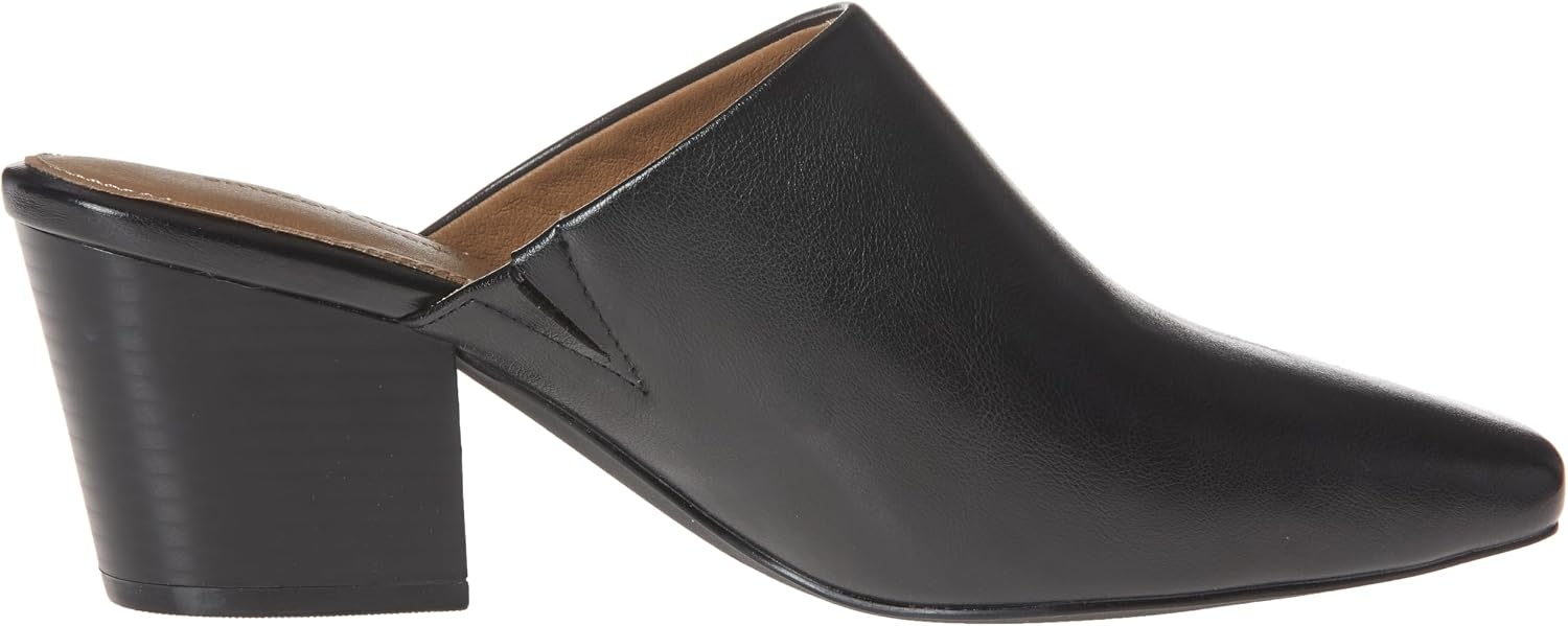 image:imageAmazon Essentials Womens Square Toe Slip On Heeled Mules Backless Non SlipBlack