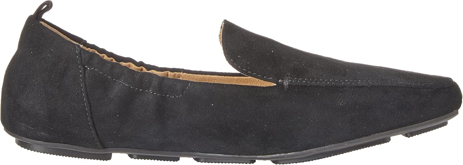 image:imageAmazon Essentials Womens Square Toe Soft SlipOn LoaferBlack Microsuede