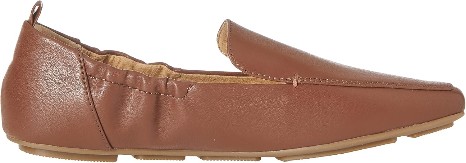 image:imageAmazon Essentials Womens Square Toe Soft SlipOn LoaferChestnut Brown Faux Leather