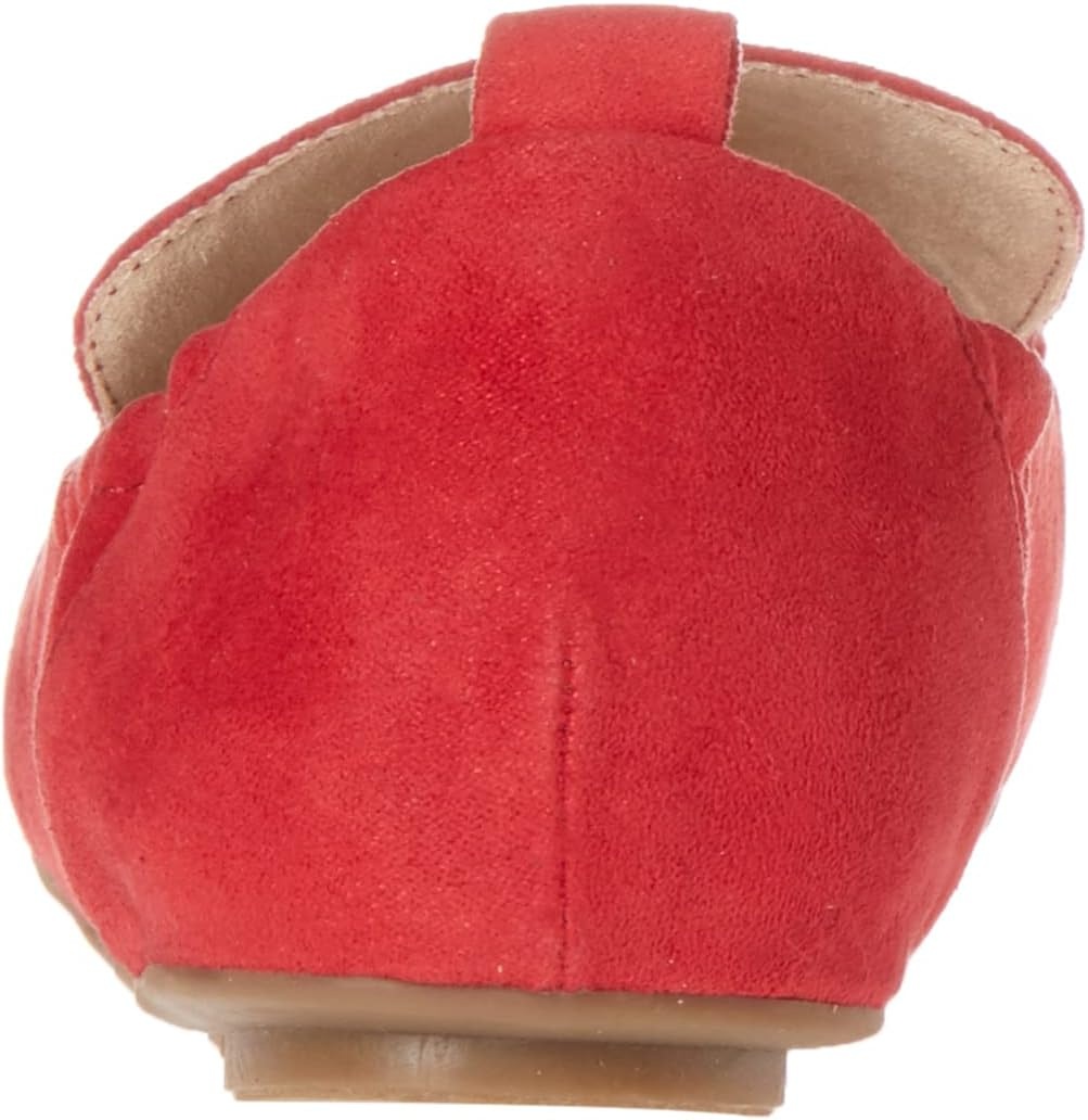 image:imageAmazon Essentials Womens Square Toe Soft SlipOn LoaferRed Microsuede