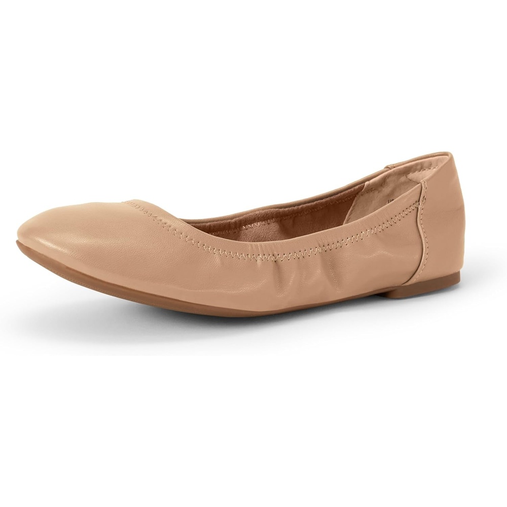 image:imageAmazon Essentials Womens Belice Comfortable SlipOn Ballet Flats ShoesBeige