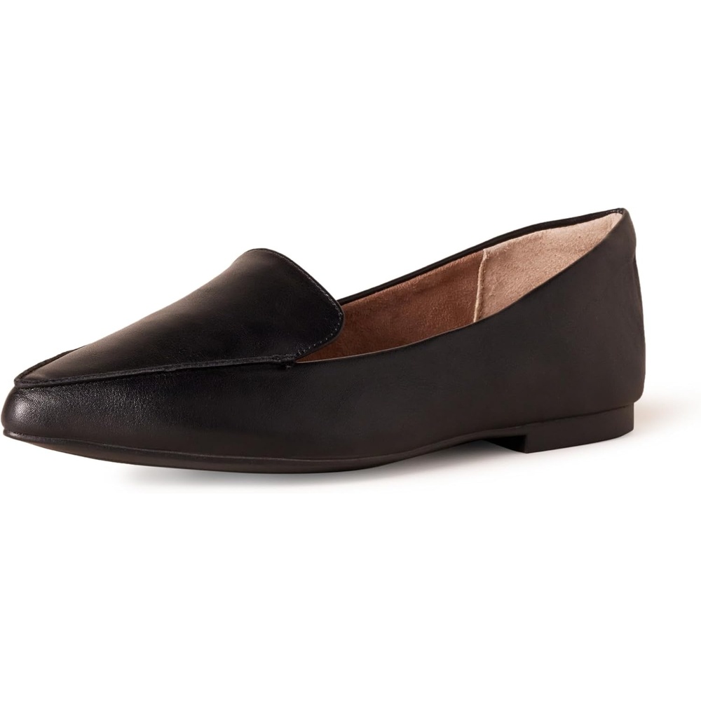 image:imageAmazon Essentials Womens Loafer FlatBlack Faux Leather