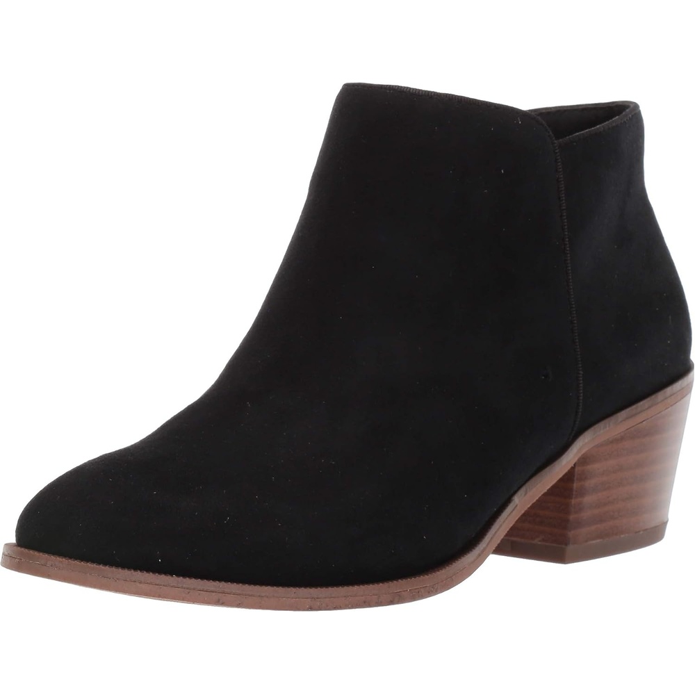 image:imageAmazon Essentials Womens Low Heel Ankle Boots with Side Zipper Stacked Block HeelBlack