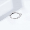 Amazon Essentials 14K Gold Plated Sterling Silver Bar Ring(Rhodium)