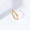 Amazon Essentials 14K Gold Plated Sterling Silver Bar Ring(Yellow Gold)