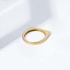Amazon Essentials 14K Gold Plated Sterling Silver Bar Ring(Yellow Gold)