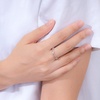 Amazon Essentials 14K Gold or Rhodium Plated Sterling Silver Chain Link Band Ring(Rhodium)