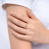 Amazon Essentials 14K Gold or Rhodium Plated Sterling Silver Chain Link Band Ring(Yellow Gold)