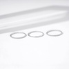 Amazon Essentials 14K Gold or Rhodium Plated Sterling Silver Stacking Ring Set of 3(Rhodium)