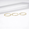 Amazon Essentials 14K Gold or Rhodium Plated Sterling Silver Stacking Ring Set of 3(Yellow Gold)