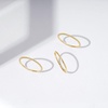 Amazon Essentials 14K Gold or Rhodium Plated Sterling Silver Stacking Ring Set of 3(Yellow Gold)