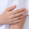 Amazon Essentials 14K Gold or Rhodium Plated Sterling Silver Stacking Ring Set of 3(Yellow Gold)