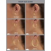 Amazon Essentials 14K Gold or Sterling Silver Plated Polished Dome Hoop(Silver)