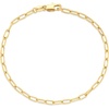 Amazon Essentials 14K Paperclip Chain Bracelet(Yellow Gold)