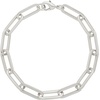 Amazon Essentials 14k Gold Plated or Silver Plated Chunky Chain Link Bracelet 7.5″(Silver)
