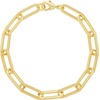 Amazon Essentials 14k Gold Plated or Silver Plated Chunky Chain Link Bracelet 7.5″(Yellow Gold)
