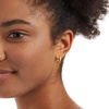 Amazon Essentials 14k Gold Plated or Silver Plated Modern Oval Hoop Earrings(Yellow Gold)